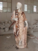 Sculpture à la main grande église religieuse célèbre Sculpture pierre naturelle sculpture grandeur nature marbre blanc Christ Jésus Statue