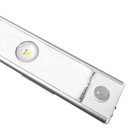 Lampu LED Sensor Gerak Mata Kucing untuk Lemari Dapur, Lampu Malam di Bawah Kabinet, Dapat Diisi Ulang via USB, Grosir