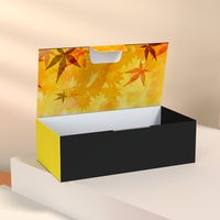 Envase de Papel para Comida Rápida, Papel Kraft a Prueba de Grasa y Agua para Llevar, Caja de Embalaje para Papas Fritas