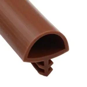 Joint de type fente demi-ronde de rainure de 3.5mm, PVC, TPE, ruban d'étanchéité en silicone pour profil d'étanchéité de cadre de porte en bois