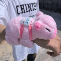 Peluche Capybara Super Douce 2025 pour Enfants, Bracelet de Poignet en Forme de Capybara avec Remplissage en Coton PP