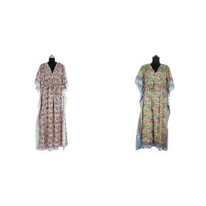 Vente en gros 2025 nouvelle arrivée belles filles robe de nuit longue caftan Anokhi Caftan Maxi robe bloc floral imprimé vêtements de détente Anokhi - Product Image 1
