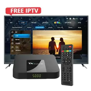 Fabbrica diretta Android Iptv Smart Tv Box Multi-lingua mercato globale Media Player Internet Set Top Box US EU UK AU plug adattatore