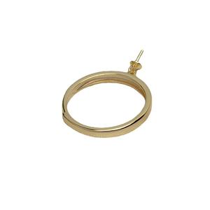 Bague ouverte simple en argent S925 pour accessoires de bijoux DIY, avec grande perle de 3 mm à surface lisse pour femme, modèle 4153 (base vide 5-8) - Product Image 5