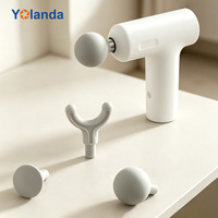Mini pistolet de massage - Contrôle tactile, 5 vitesses réglables, arrêt automatique, faible bruit, compact et portable pour la relaxation musculaire
