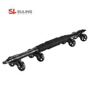 Multifunção 6 em 1 para treino abdominal, treinamento muscular e fitness de balanço, roda rolo de fitness com faixa de resistência - Product Image 2