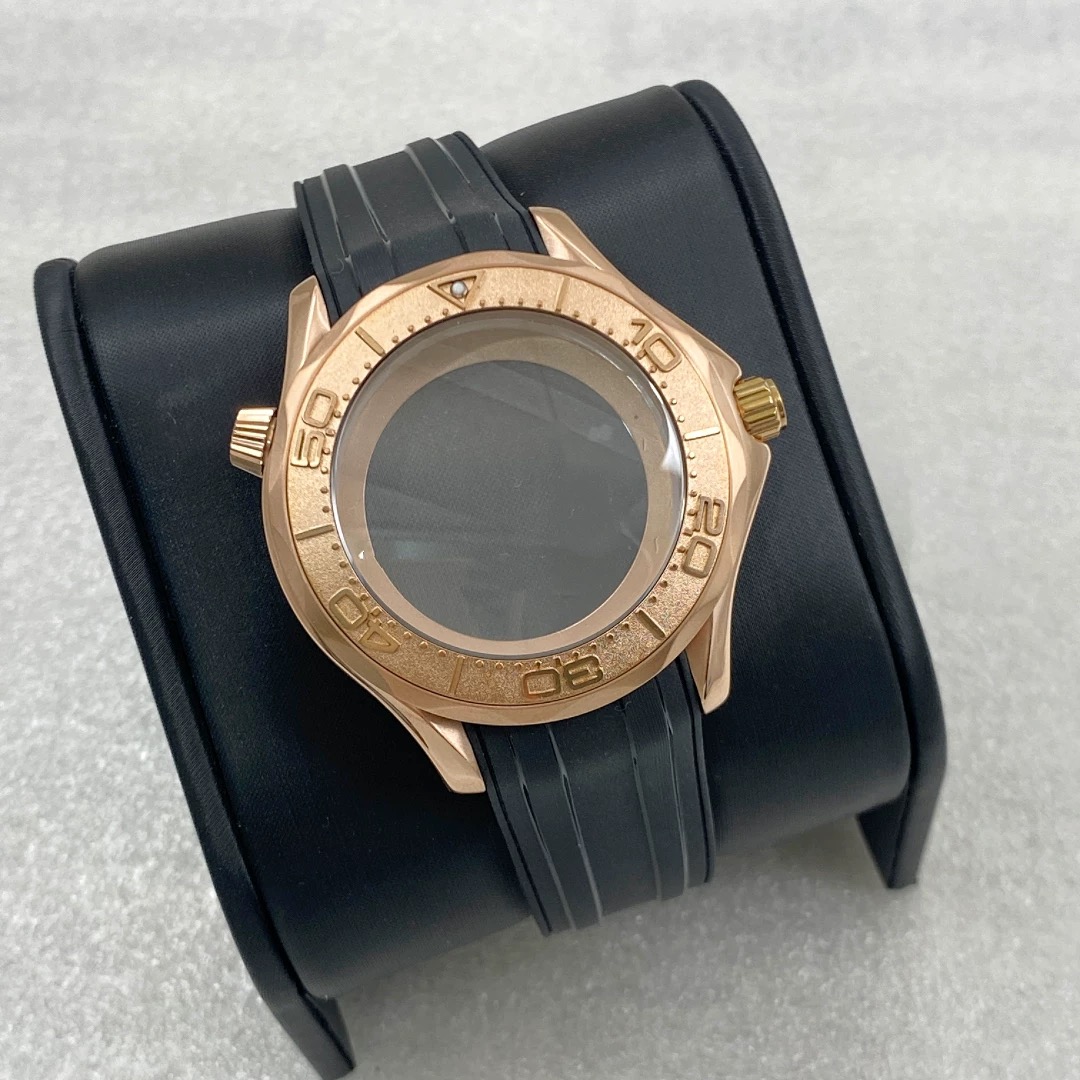 Bisel convexo en oro rosa - Caja en oro rosa