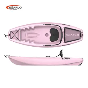 SEAFLO 1 child plastic kids kayak wholesale river lake portable small canoe kayak equip wheel with paddle kayak kids