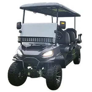 Model terbaru Cina 4-6 kursi listrik off road diangkat berburu golf cart