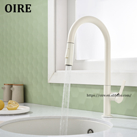 Robinet de cuisine et de salle de bain monocommande à eau froide et chaude, style classique, avec douchette extractible, pour hôtels, fabriqué en Chine