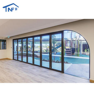 Bi Fold Doors Maison Maison Matériaux de Construction Bi Porte Pliante Pour Balcon Écran Portes Pliantes - Product Image 1
