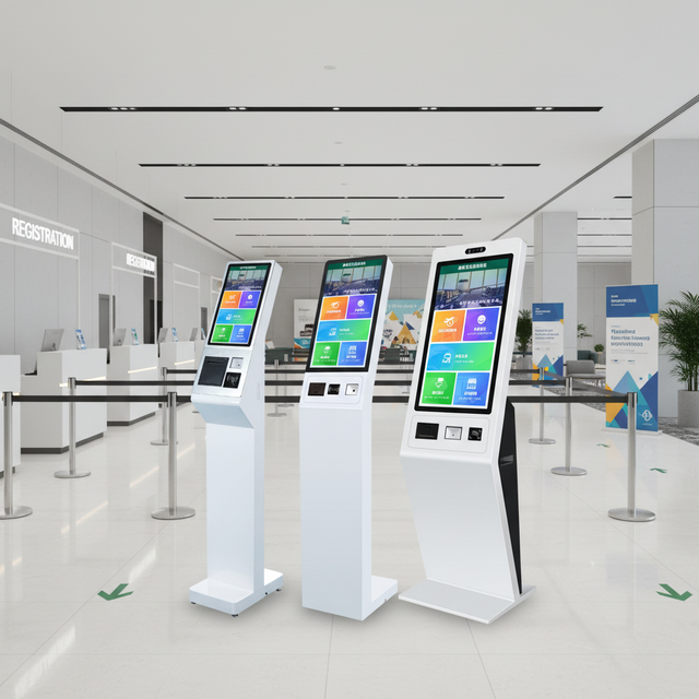 Self-Service Ticket Vending Kiosk Capacitive Touch Screen SDK Enabled Facial Recognition Multi-OS Support for Event Ticketing