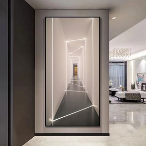 Pintura <span class=keywords><strong>al</strong></span> Óleo sobre Papel con Cristal Personalizada, Arte Decorativo de Lujo <span class=keywords><strong>para</strong></span> Hoteles, Vestíbulos y Habitaciones - Product Image 3