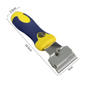 Telescopic Squeegee Holder Cleaning Glass Floors Tiles; Removes Stains Grime; Comes Four Blades; Multi-purpose Scraper - Product Image 2