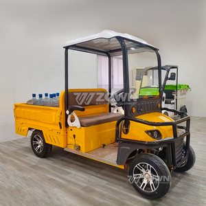 Voiturette de golf électrique 2 places avec benne de chargement et pare-brise pour le transport en parc – Approvisionnement direct usine - Product Image 2