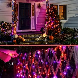 Guirlande Lumineuse <span class=keywords><strong>Solaire</strong></span> LED Extérieure Étanche IP65 8 Modes pour Décoration d'Arbres, Noël, Camping, Mariage, Fête, Décoration Féerique - Product Image 5