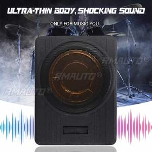 Amplificateur de subwoofer actif ultra-fin 12V 600W 10 pouces pour siège de voiture, amplificateur de subwoofer audio de voiture, prend en charge l'amplificateur de haut-parleur monocanal - Product Image 3