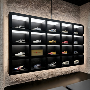 Vitrine d'exposition de chaussures en bois MDF de luxe, en métal, pour magasin de chaussures <span class=keywords><strong>Nike</strong></span> - Product Image 2