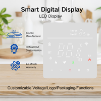 Termostato Digital para Unidad de Ventilador de Bobina, Controlador de Temperatura Ambiente, Montaje en Pared, Botones Táctiles, Pantalla LCD, Refrigeración, Calefacción, Ventilador de 3 Velocidades