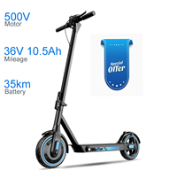 Scooter Eléctrico Plegable para Adultos con Control por Aplicación, Marco de Aluminio, Scooter Eléctrico Inteligente con Bluetooth para Viajes Diarios Urbanos