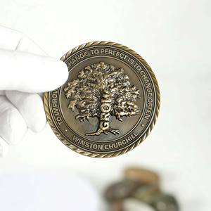 Pièces de monnaie commémoratives en bronze sur le thème des citations de Winston Churchill, collection de cadeaux, pièces de monnaie inspirantes et de défi - Product Image 2