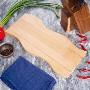 <span class=keywords><strong>Planche</strong></span> à découper en bois de hêtre ondulé d'ondulation d'eau de plateau de <span class=keywords><strong>planche</strong></span> à <span class=keywords><strong>pain</strong></span> de ménage de conception nordique - Product Image 2