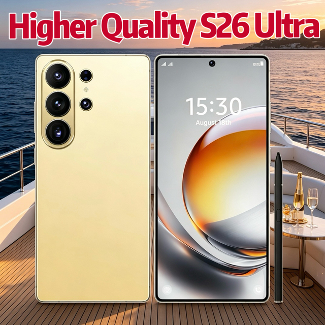 7.7 Inch S 26 Ultra 22GB+2TB Smart Phones High Quality Global 5G Big Screen Android 15 Cell Phone S 26 ULTRA Mobile Phones