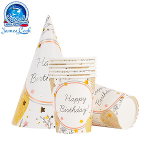 Cook Party Birthday Decoration Set Golden <b>Balloon</b> Theme Disposable Tableware for Kids 5-7 Years Birthday Party - Product Image 3