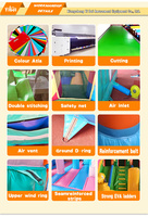 YIBEI Château gonflable de construction, Blocs de construction gonflables pour parc d'attractions, Prix de gros