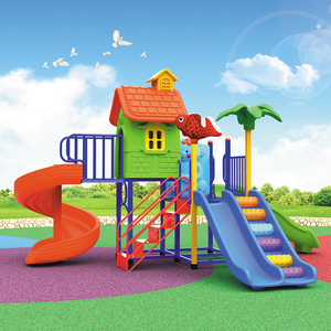 Giá rẻ công viên giải trí trẻ em sử dụng ngoài trời chơi sân chơi nhựa Slide để bán - Product Image 1