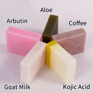 Jabón orgánico de leche de cabra con logotipo personalizado con ingrediente de aloe vera que aumenta el resplandor y la elasticidad de la piel - Product Image 6