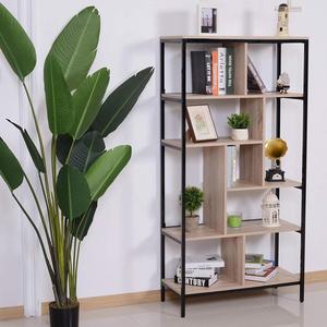 Bibliothèque de présentoir industriel Étagère de <span class=keywords><strong>librairie</strong></span> en bois détachable - Product Image 4