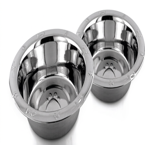 Bol d'eau et de mangeoire pour chien en métal de haute qualité grossiste bol d'alimentation en relief en acier inoxydable bol pour chien de compagnie imprimé - Product Image 1