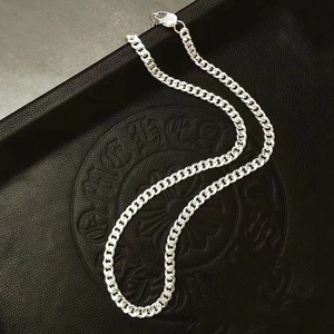 Collar de Plata de Ley S925 para Hombre y Mujer, Gargantilla Gruesa de Alta Calidad, Estilo Hip Hop, con Diseño Lateral Tallado, Joyería Fina de Estilo Cubano - Product Image 3