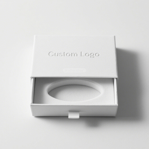 Luxury Handmade Bracelet Jewelry Drawer <b>Box</b> with Ribbon Custom Logo <b>Gift</b> Packaging <b>Box</b> - Product Image 2