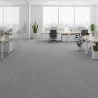 Karpet Geometris Modern Ramah Lingkungan, Anyaman Tebal Polypropylene Loop Pile, Anti-Slip, Tahan Noda Air, Peredam Suara