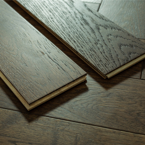 Suelo de Madera de Ingeniería Sólida, Moderno, Mate y Liso para Sala de Estar, Estilo de Decoración de Suelo Oscuro, Suelo de Madera Dura para Interiores - Product Image 1