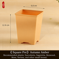 Pot de fleurs cylindrique haut et durable en résine, style chinois minimaliste, avec plusieurs trous de drainage pour Bonsaï/Clivia, pour la maison et le jardin