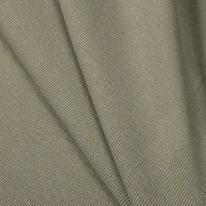 Raw material 210GSM cotton spandex knitting thick 1*1 viscose ribbed fabric for winter cardigan