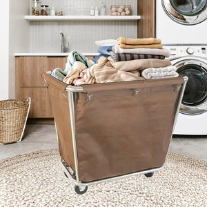 עגלת שירות מתקפלת גדולה לניקיון בתי מלון, לכביסה וניקיון כללי - Product Image 5