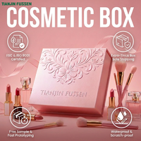 Boîte cadeau cosmétique de luxe personnalisée rose gaufrée avec fermeture magnétique, en carton rigide certifié, vente en gros pour l'expédition