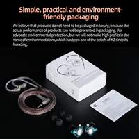 Écouteurs intra-auriculaires dynamiques KZ EDX Pro X filaires 3,5 mm pour le gaming, les DJ et les chanteurs, avec câble détachable à 2 broches, HiFi, IEM