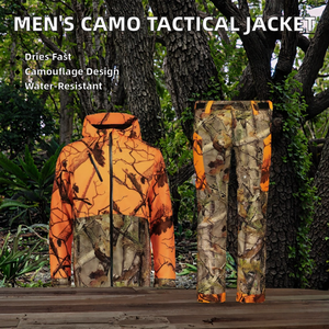 เสื้อแจ็คเก็ตยุทธวิธี Rk INDUSTRIES แบบ unisex แห้งเร็ว กันน้ำ ลายพราง ผ้าแคนวาส ผ้าโพลีเอสเตอร์/คอตตอน เนื้อผ้านุ่ม สำหรับกิจกรรมกลางแจ้ง ซาฟารี และเดินป่า - Product Image 2