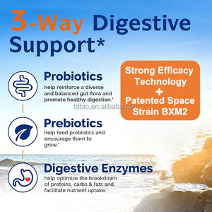 Probiotiques humains en marque privée, 50 milliards d'UFC, enzymes digestives, comprimés probiotiques Acidophilus pour le soutien immunitaire des adultes - Product Image 2