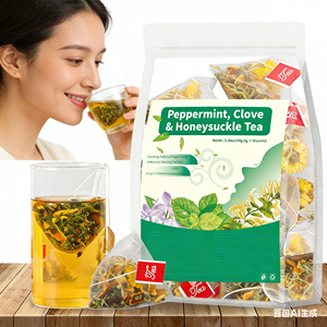 ชาเพื่อสุขภาพ OEM พรีเมียม ผสมผสานจากธรรมชาติ กลิ่นเปปเปอร์มินต์ กานพลู และฮันนี่ซัคเกิล ช่วยระบบย่อยอาหาร ให้ความรู้สึกเย็นสบาย ผ่อนคลาย ดื่มได้ทุกวันหลังมื้ออาหาร เหมาะสำหรับใช้ในออฟฟิศ - Product Image 5