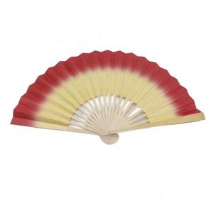 Customizable 21cm Natural Bamboo Folding Paper Fan with Painted Flower Style Business <b>Gift</b> Bamboo Crafts - Product Image 2