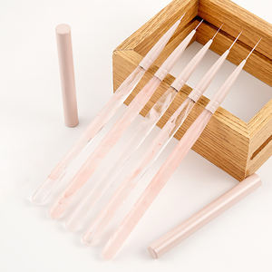 Set de 5 stylos acryliques à base de poudre de fumée, pinceau plat synthétique, peinture extrêmement fine pour ongles <span class=keywords><strong>spéciaux</strong></span>, professionnel japonais - Product Image 1