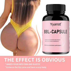 Capsules d'agrandissement des hanches BBL à base de plantes sans sucre naturel OEM/ODM pour adultes, rend les hanches fermes et élastiques, avantages éclaircissants pour la peau - Product Image 3
