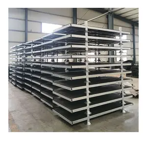 Heavy duty steel modular cold warehouse storage frame rack pipe post pallet