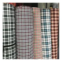 Stocklot kain flanel plaid fornitori di tessuti twill Spazzolato 100 cotone y/d controllare tessuto filato tinto tessuto di flanella per camicia